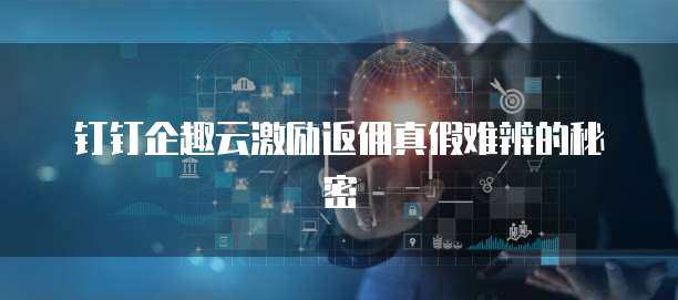 企趣云激励返点系统 驱动企业高效增长的软件开发新方案